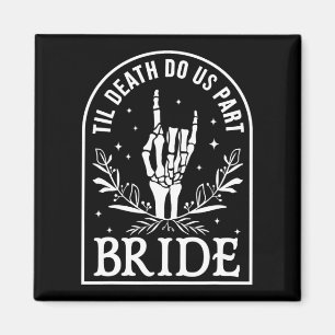 Bride Groom Wedding Verlobung Halloween Couple Ma Magnet