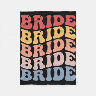Bride Groovy Bridal Junggeselinnen-Abschied Fleecedecke