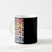 Bride Groovy Bridal Junggeselinnen-Abschied Kaffeetasse (Vorderseite Links)