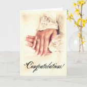 Bride Hands Glückwunsch Karte (Gelbe Blume)