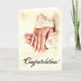 Bride Hands Glückwunsch Karte
