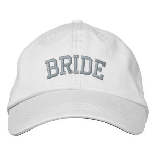 Bride Hat Peach Embroidery Bachelorette Hat Bestickte Baseballkappe