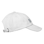 Bride Hat Peach Embroidery Bachelorette Hat Bestickte Baseballkappe (Rechts)
