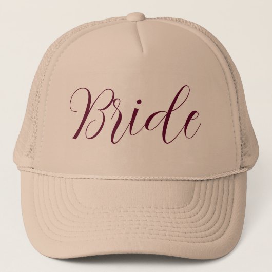 Bride Hat Truckerkappe (Vorderseite)