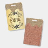 Bride Hen Night Ehefrau als Abzeichen Lanyard Ausweis (Vorder- & Rückseite)