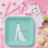 BRIDE Hier kommt das Bride-Party Personalisiert Pappteller (Party)