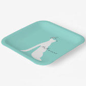 BRIDE Hier kommt das Bride-Party Personalisiert Pappteller (Gewinkelt)