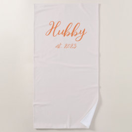 Bride Honeymoon Personalisiert Matching Hubby Wife Strandtuch