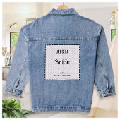 Bride Hübsch Polka Dot Custom Brautparty Hochzeit Jeansjacke