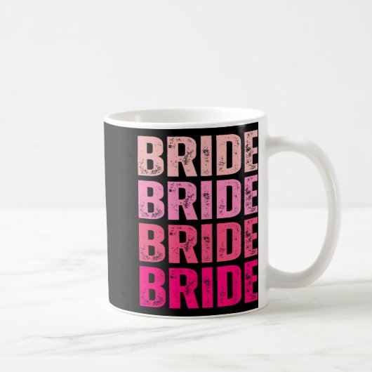 Bride I Do Crew Erreichbarkeit rosa Bachelorette Kaffeetasse (Rechts)