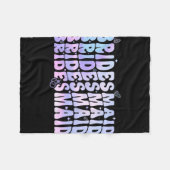 Bride I Do Crew Groovy Bachelorette Par Fleecedecke (Vorderseite (Horizontal))