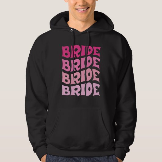 Bride I Do Crew Retro Bachelorette Party Bride Bri Hoodie (Vorderseite)