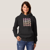 Bride I Do Crew Retro Bachelorette Party Bride Bri Hoodie (Vorne ganz)