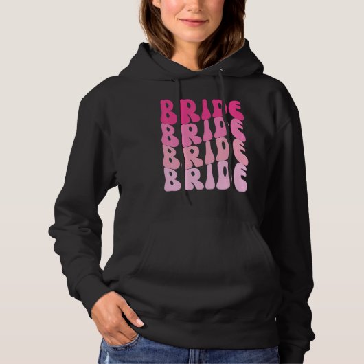 Bride I Do Crew Retro Bachelorette Party Bride Bri Hoodie (Vorderseite)