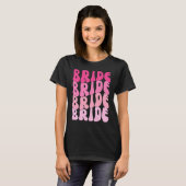 Bride I Do Crew Retro Bachelorette Party Bride Bri T-Shirt (Vorne ganz)