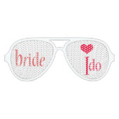 Bride I Do Party Shades Partybrille (Vorderseite)