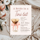 Bride in a Tini Bit Espresso Martini Bridal Shower Einladung