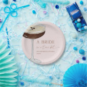 Bride In A Tini Bit Expresso Martini Bridal Shower Pappteller (Party)