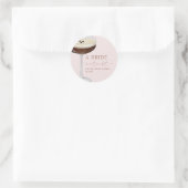 Bride In A Tini Bit Expresso Martini Bridal Shower Runder Aufkleber (Tasche)