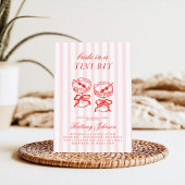 Bride in a Tini Bit Pink Martini Bridal Shower Einladung