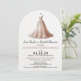 Bride in Bloom Peach Blush Bridal Shower Einladung