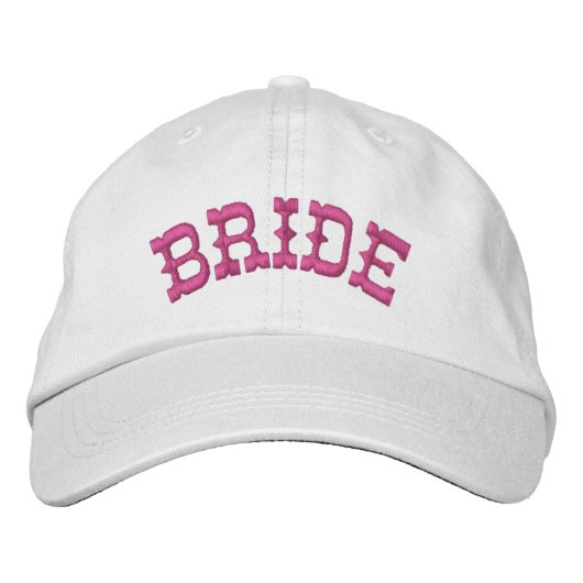 BRIDE Individuelle Name WHITE A07C7H Bestickte Kappe (Vorderseite)