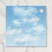 Bride Is On Cloud Nine Bridal Shower Geschenkanhänger (Rückseite)