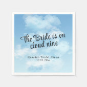 Bride Is On Cloud Nine Bridal Shower Serviette (Vorderseite)