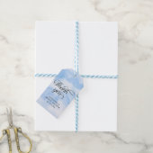 Bride Is On Cloud Nine Bridal Shower Thank you Geschenkanhänger (Mit Garn)