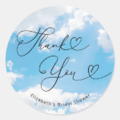 Bride ist auf Cloud 9 Brautparty Favoriten Runder Aufkleber (Vorderseite)