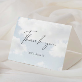 Bride ist auf Cloud Nine Brautparty geklappt Dankeskarte