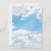 Bride ist auf Cloud Nine Elegant Brautparty Einladung (Rückseite)