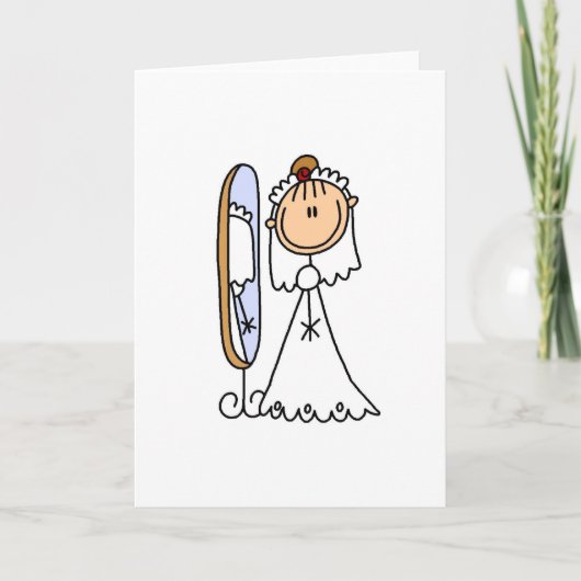 Bride ist bereit für die Hochzeitskarte Karte (Vorderseite)
