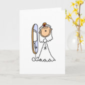 Bride ist bereit für die Hochzeitskarte Karte (Gelbe Blume)