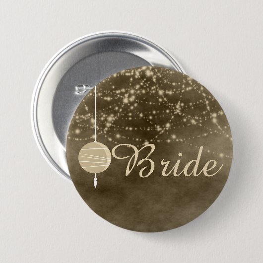 Bride Ivory Lanterns Button (Vorne & Hinten)