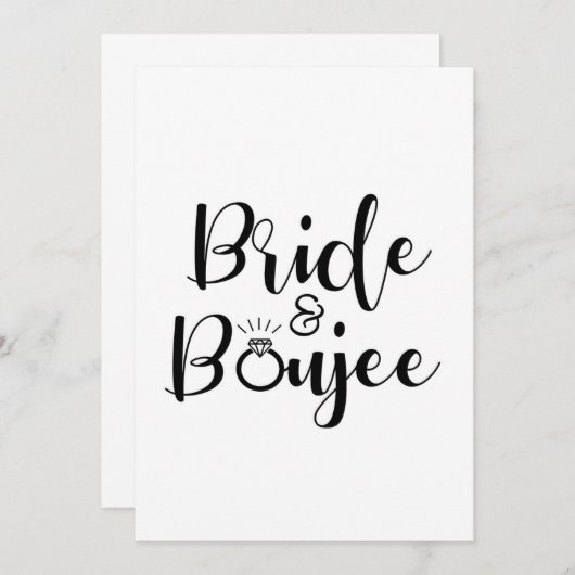 Bride Junggeselinnen-Abschied Einladung (Vorne/Hinten)