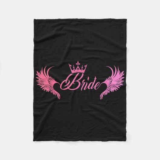 Bride Junggeselinnen-Abschied Wedding Trauzeugin H Fleecedecke (Vorderseite)