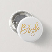 Bride-Kalligraphie Button (Vorne & Hinten)