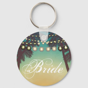 Bride Key Chain Beach Sonnenuntergang Palmen Strin Schlüsselanhänger