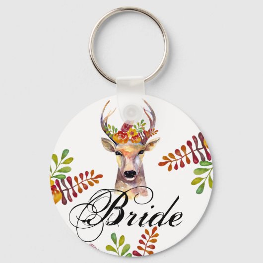 Bride Key Chain boho Reh Buck Head Browning Bohem Schlüsselanhänger (Vorderseite)