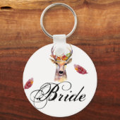 Bride Key Chain boho Reh Buck Head Browning Bohem Schlüsselanhänger (Vorderseite)