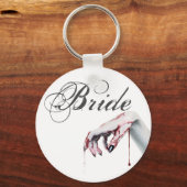 Bride Key Chainzombie Blut Tropfen Vampire Gothic Schlüsselanhänger (Vorderseite)