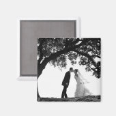 Bride Kiss unter Oak Magnet (Vorderseite/Rückseite)