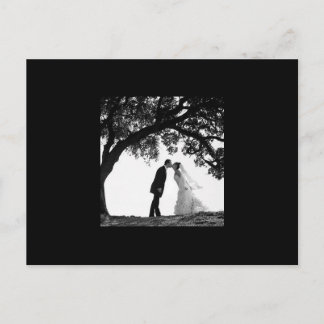 Bride Kiss unter Oak Postcard Postkarte
