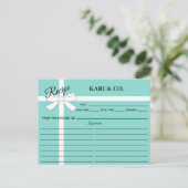 BRIDE Kitchen Personal Shower Party Rezeptkarte Postkarte (Stehend Vorderseite)