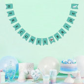 BRIDE kommt hier zum Party des Bride Brautparty Wimpelkette