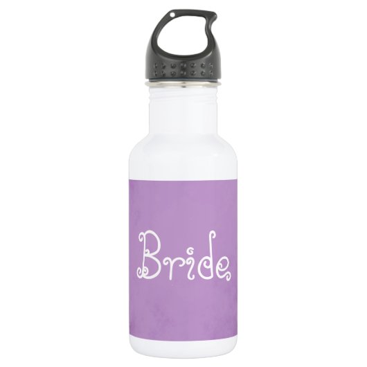 Bride Lavender Parchment Trinkflasche (Vorderseite)