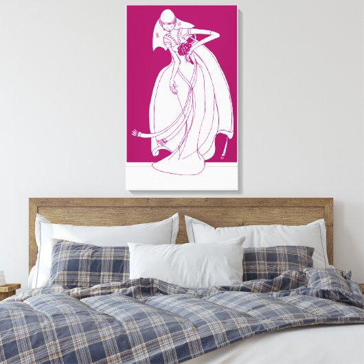 Bride Leinwanddruck (Insitu (Schlafzimmer))