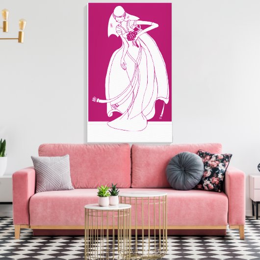 Bride Leinwanddruck (Insitu (Wohnzimmer))