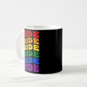 Bride Lgbt Groovy Rainbow Flag Junggeselinnen-Absc Kaffeetasse (Vorderseite Links)